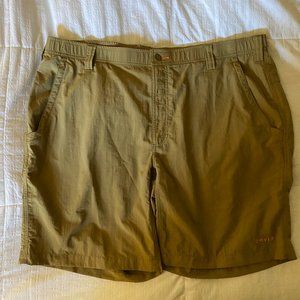 Orvis Mens Ultralight Shorts Size XL Tan Khaki Nylon - Only Worn Once!